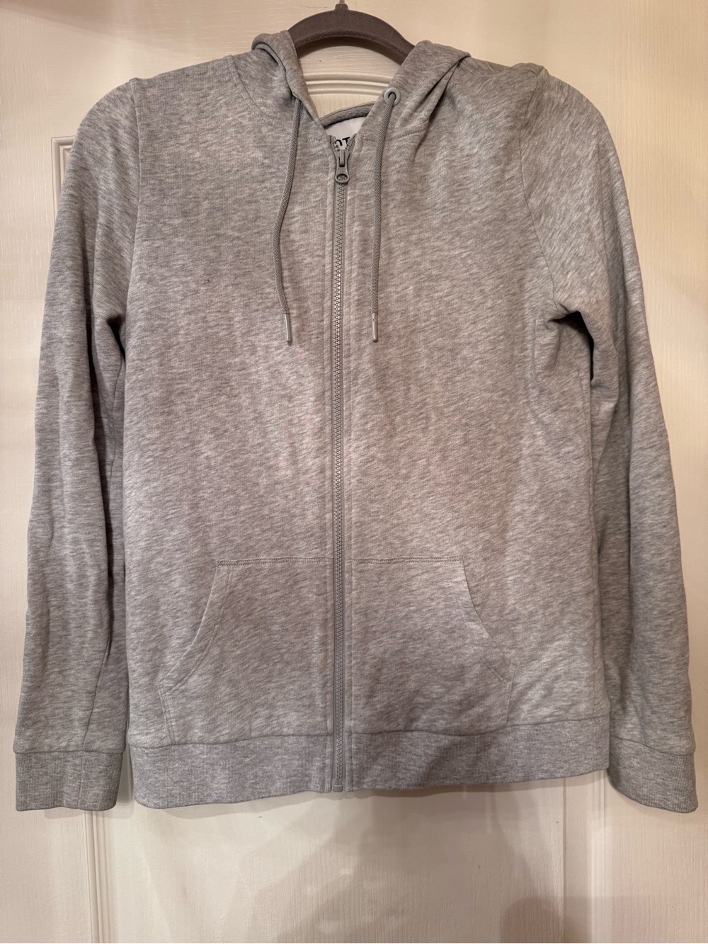 Victoria's Secret Gray Zip-Up V-Neck Hoodie